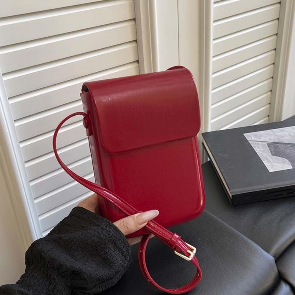 Handy Geldbörse Damen Handtaschen PU Leder Handy Schulter Geldbörsen Klappe Umhängetaschen Mädchen Damen rot von Joom DACH