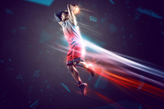 Photomural Basketball Player's Load Self-Adhesive Mural 315x210 Photomural Basketball Player's Load Self-Adhesive Mural 315x210 von Joom DACH