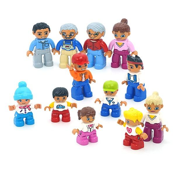 Pi Lego Duple Figurenset Family Play2, 12-teilig, gemischte Farben von Joom DACH