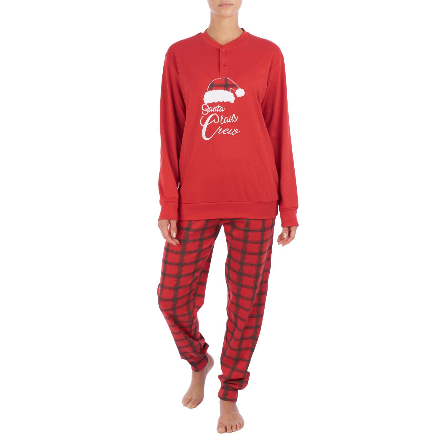 Langärmliger Weihnachtspyjama für Damen 42166 XXL rot von Joom DACH