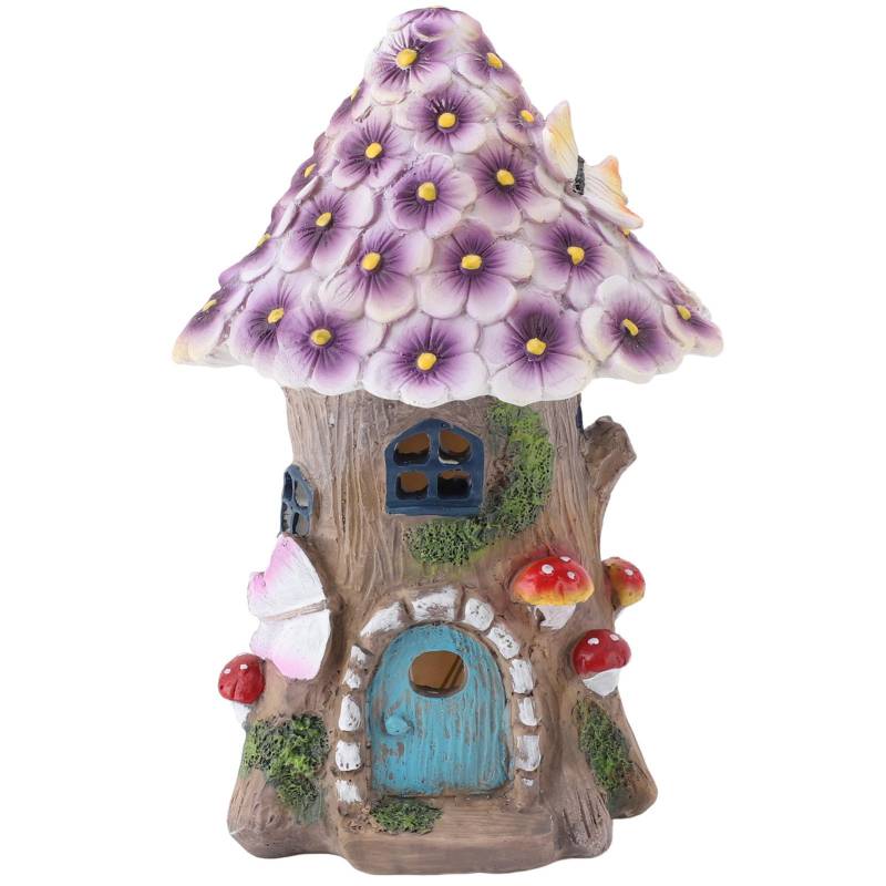 Pilzhaus Solarlampe Innovative Harz Wasserdicht Garten Pilzhaus Statuen mit Solar von Joom DACH