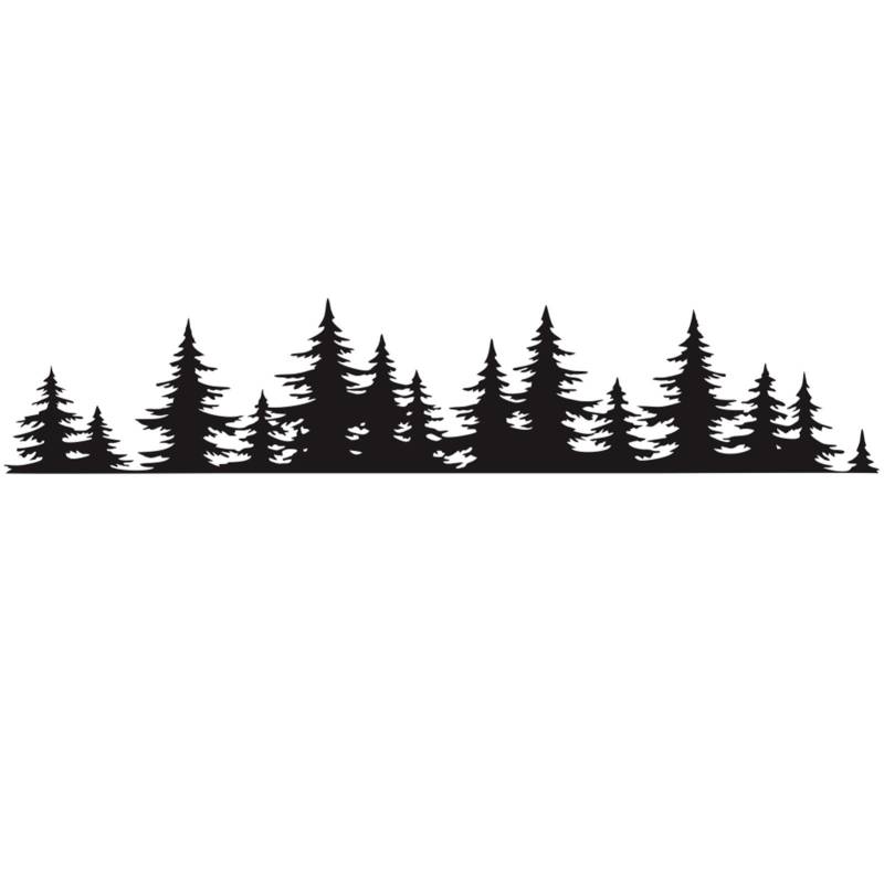 Pine Tree Forest Car Sticker Vinyl Decal Window Car Body Decor StickerMöbel & Wohnen, Dekoration, Wandtattoos & Wandbilder! schwarz von Joom DACH
