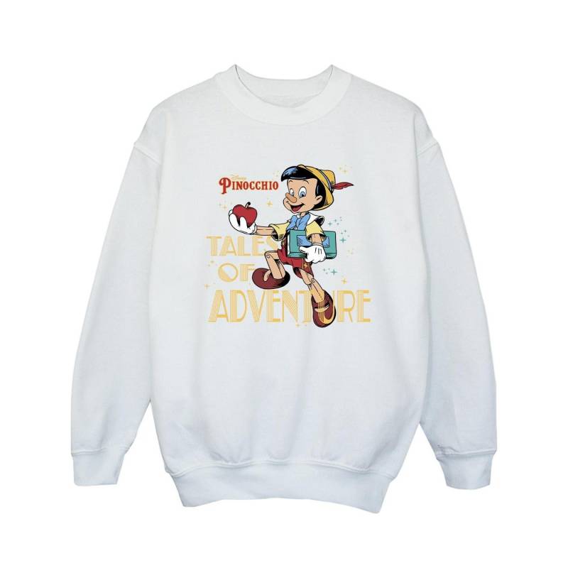Pinocchio Mädchen Abenteuergeschichten Sweatshirt 3-4 Years weiß von Joom DACH