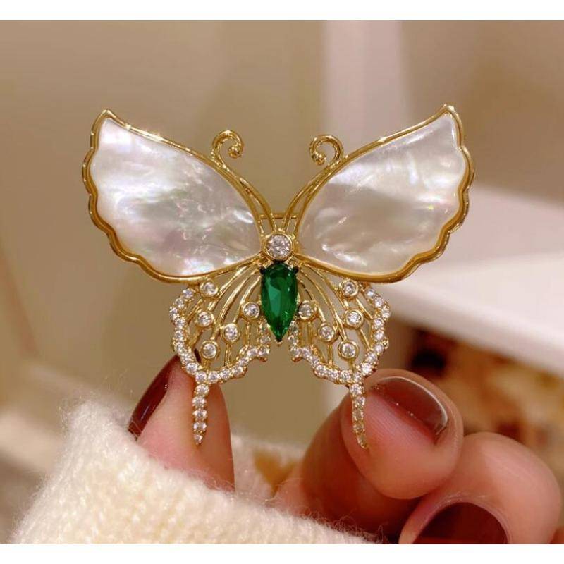 Pins Brosche für Frauen voller Strass Schal Pin Vintage Schmuck Hut Zubehör von Joom DACH