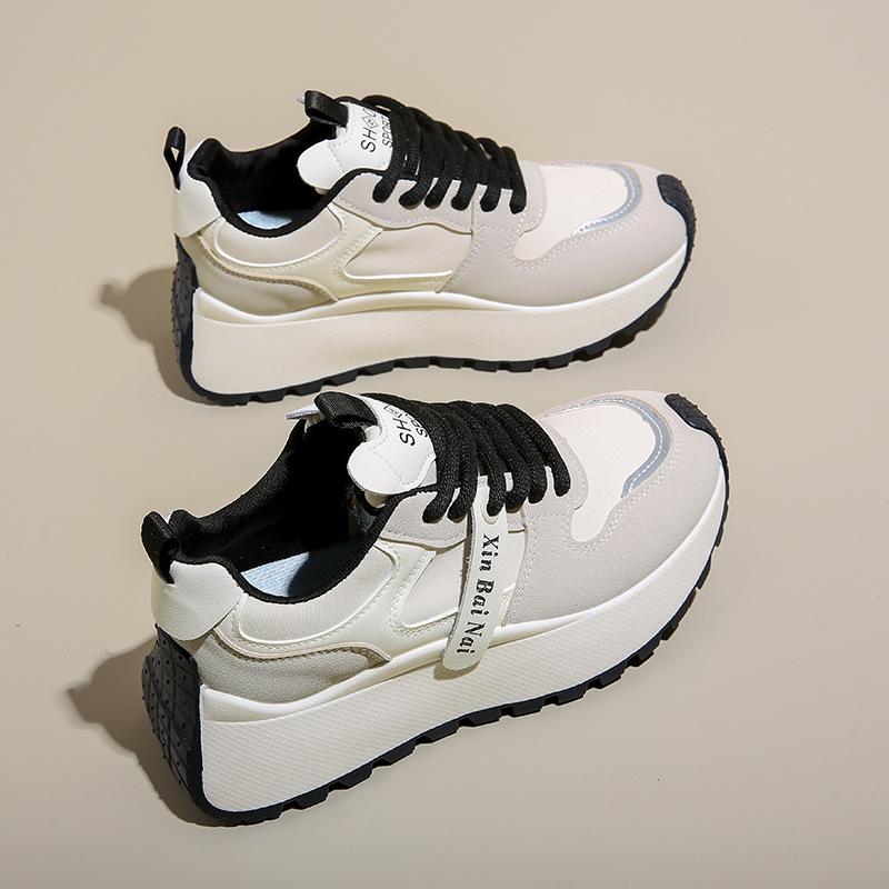 Plateau Dad Schuhe Damen Neu Frühling Forrest Gump Sportschuhe Student Laufschuhe Höhe-erhöhend Freizeitschuhe 40 von Joom DACH