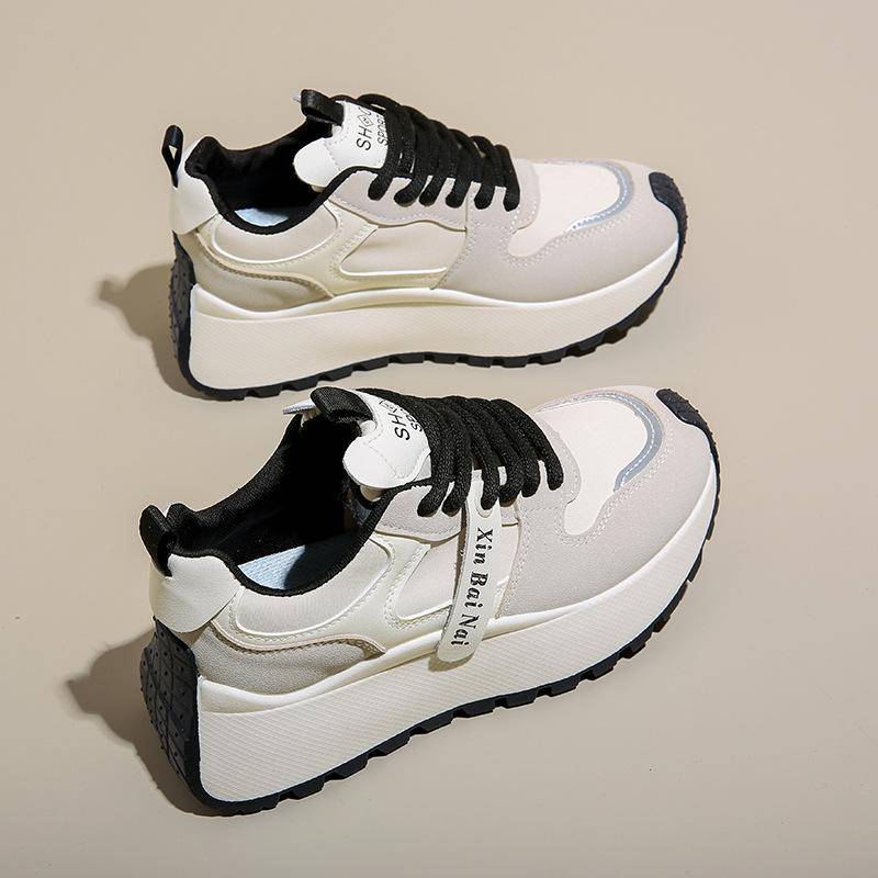 Plateau Dad Schuhe Damen Neu Frühling Forrest Gump Sportschuhe Student Laufschuhe Höhe-erhöhend Freizeitschuhe 40 von Joom DACH