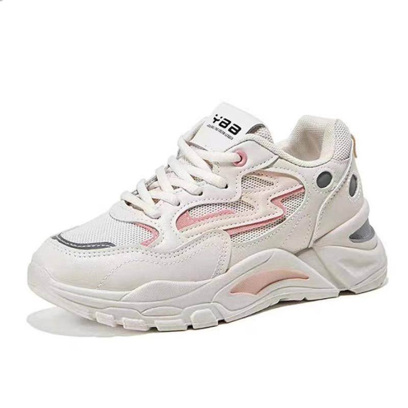 Plateau Dad Schuhe Damen Trendig Frühling Neu Weiße Schuhe Allround Höhenvergrößernd Studenten Freizeit Sneaker 40 von Joom DACH