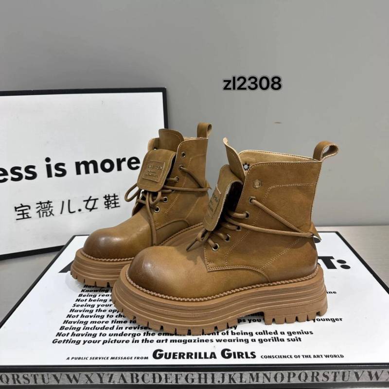 Plateau-Stiefeletten für Damen Klobige Stiefel Damen Damenschuhe Schwarze Stiefel Damen Barfußschuhe 39 gelb von Joom DACH