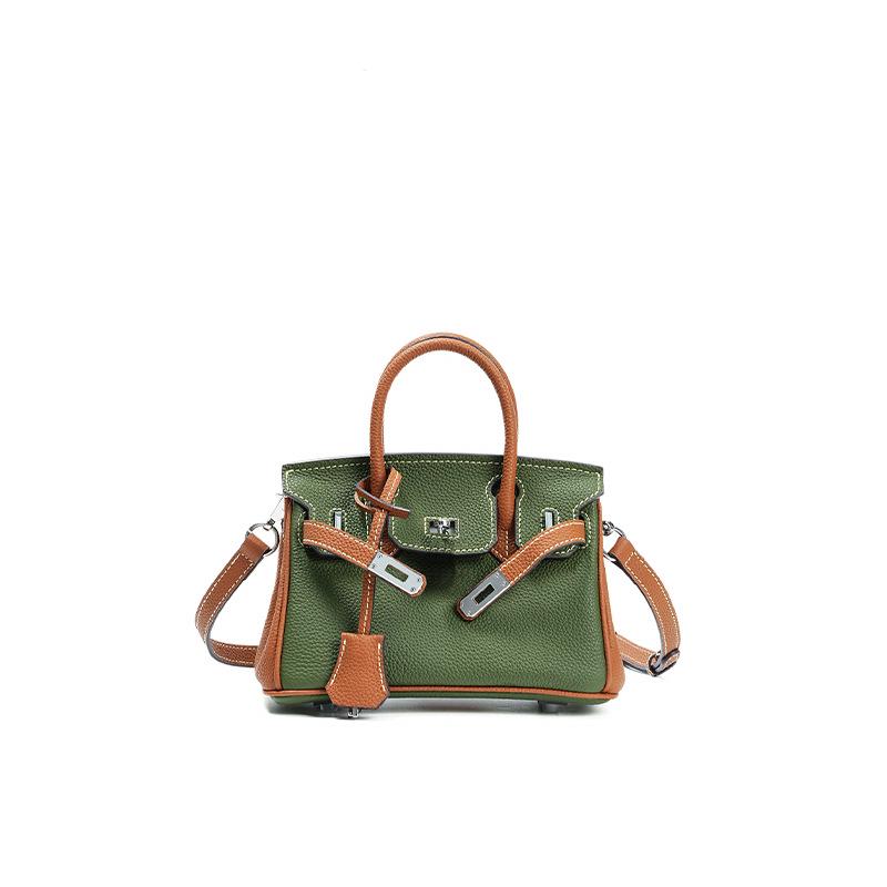 Platin Große Kapazität Echtes Leder Schultertasche - Vielseitige High-End Handtasche für Frauen und Büroangestellte von Joom DACH