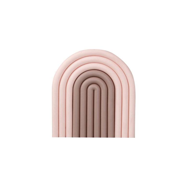 Platzset Rutschfest Abnutzbar Verdickt Isolierung Tassenuntersetzer für Schüssel Teller Küche Restaurant Grau rosa von Joom DACH