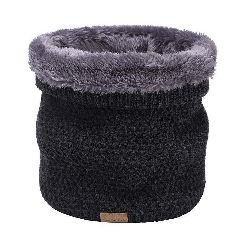 Plüsch Dicker Halsschal Damen Herren Winter Gestrickter Kaschmirähnlicher Kragen Warm Halten Ringe Schals Outdoor Sport Kragen Infinity Snood 1 pc dunkelgrau von Joom DACH