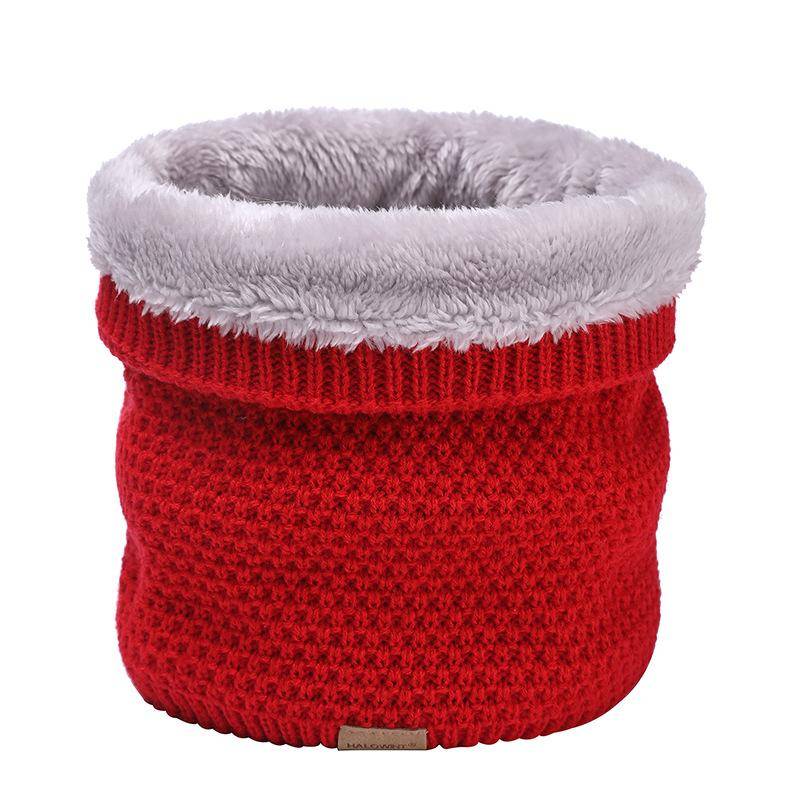 Plüsch Dicker Halsschal Damen Herren Winter Gestrickter Kaschmirähnlicher Kragen Warm Halten Ringe Schals Outdoor Sport Kragen Infinity Snood 1 pc rot von Joom DACH