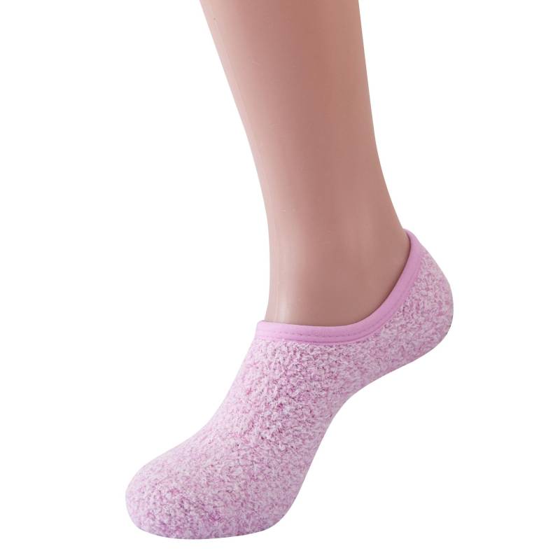 Plüsch-Fleece Damen Hausschuhe Rutschfeste Weiche Sohle Winter Warm Haus Bodenschuhe Niedliche Hausschuhe, Heimkomfort-Schuhwerk One-size rosa von Joom DACH