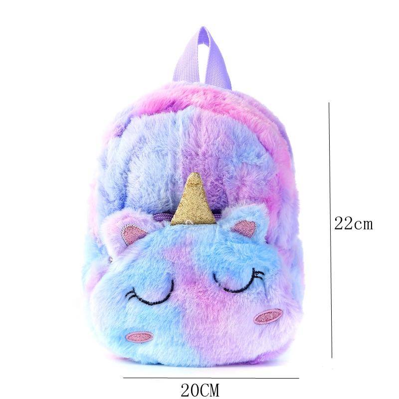 Plüsch Kindergarten Tasche Baby Puppe Einhorn Rucksäcke für Mädchen 25x 29cm von Joom DACH