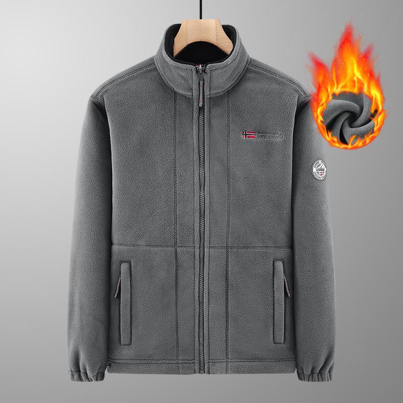 Plüschige und verdickte doppelseitige Fleecejacke für Herren, warme, lässige und lockere Jacke XL Plüschige und verdickte doppelseitige Fleecejacke für Herren, warme, lässige und lockere Jacke XL von Joom DACH