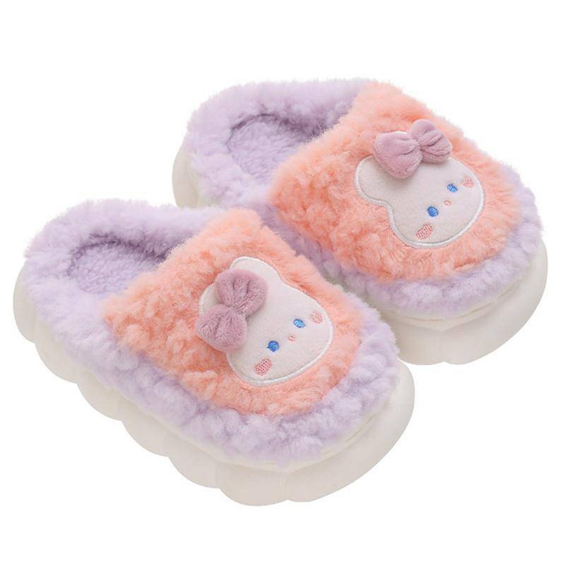 Plüschpantoffeln für Kinder Warme und rutschfeste Hausschuhe für Jungen und Mädchen Cartoon Kinder Schuhe Hausschuhe 28/29 von Joom DACH