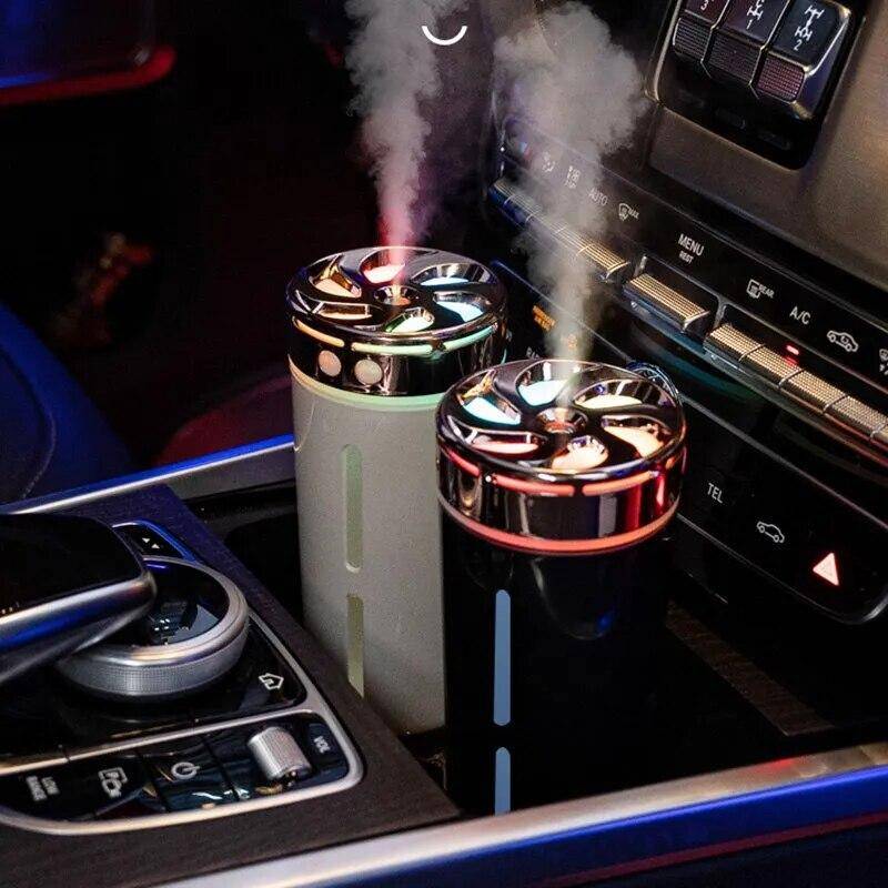 Plug-in-Auto-Luftbefeuchter, buntes Nachtlicht, kleiner leiser Luftbefeuchter, Lufterfrischer, Heim-Aromatherapie-Maschine weiß von Joom DACH