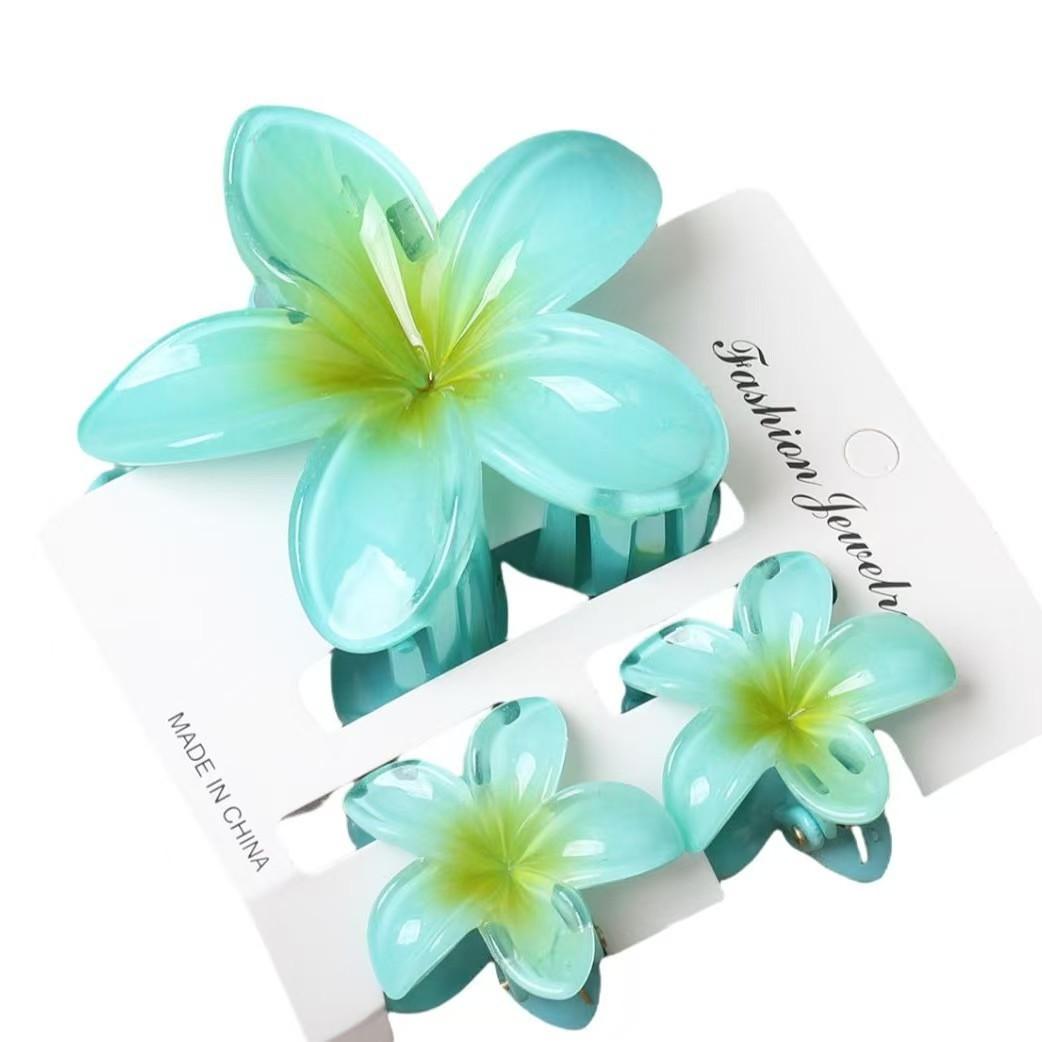 Plumeria Haarspange für Frauen Retro Blume Haarspange für Halboffene, Seiten- oder Hinterkopf-Frisuren 1pcs blau von Joom DACH