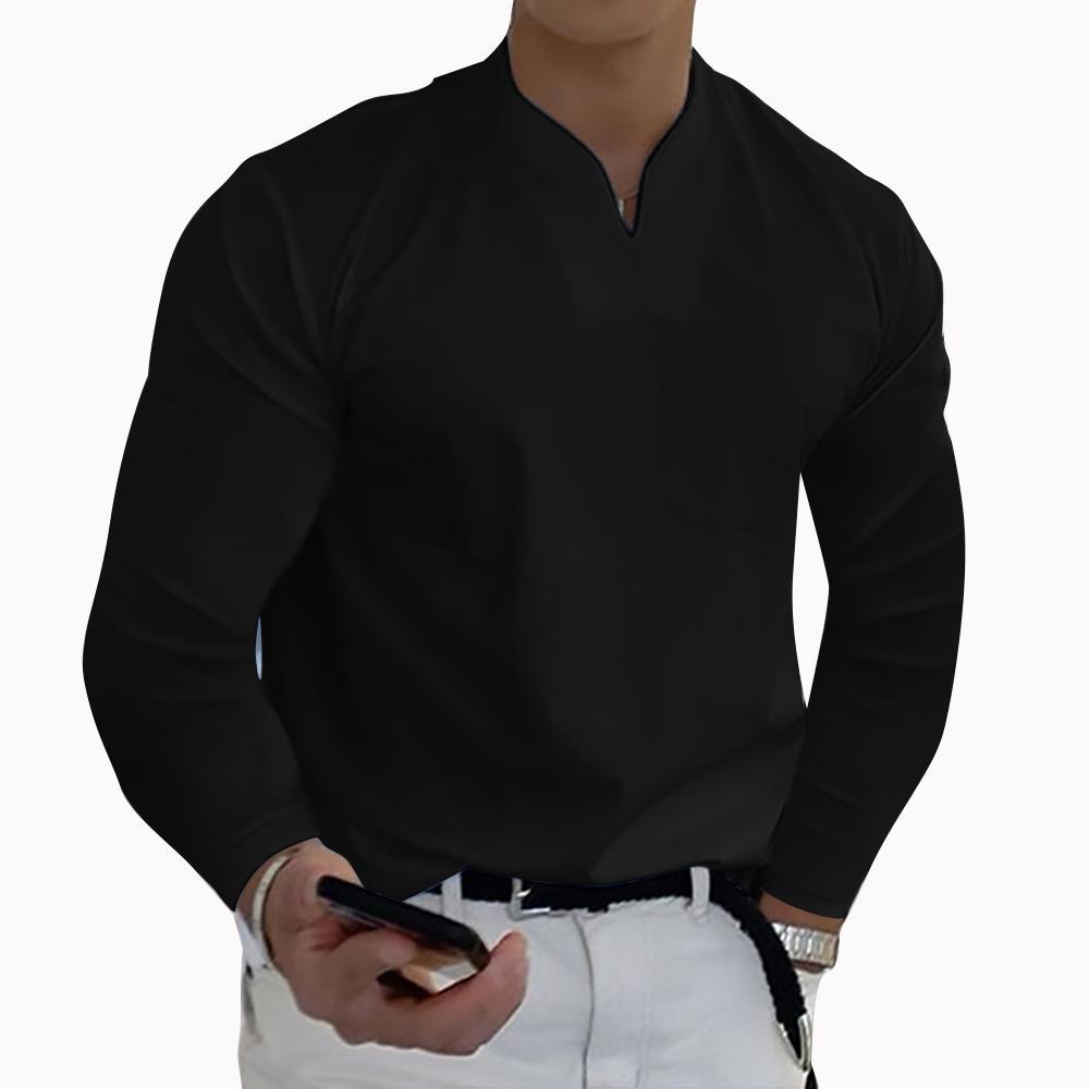 Plus Größe 5XL Herren Elegante Polo Shirts 2022 Lange Ärmel Einfarbig Tasche Hemd Männlich Top Pullover Sexy Männer tägliche Kleidung 4XL schwarz Plus Größe 5XL Herren Elegante Polo Shirts 2022 Lange Ärmel Einfarbig Tasche Hemd Männlich Top Pullover Sexy Männer tägliche Kleidung 4XL schwarz von Joom DACH