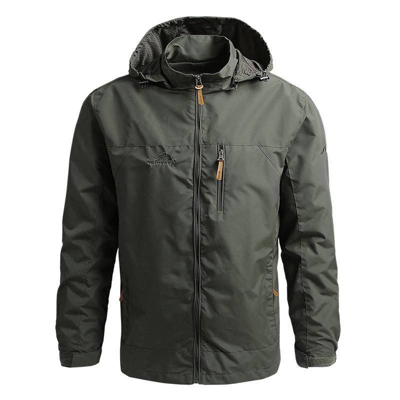 Plus Größe 7XL Windjacke Männer Taktische Jacke Wasserdicht Outdoor Kapuzenmantel Sport Militär Bereich Klettern Dünne Oberbekleidung 7XL grün von Joom DACH