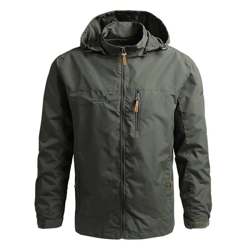 Plus Größe 7XL Windjacke Männer Taktische Jacke Wasserdicht Outdoor Kapuzenmantel Sport Militär Bereich Klettern Dünne Oberbekleidung 7XL grün von Joom DACH