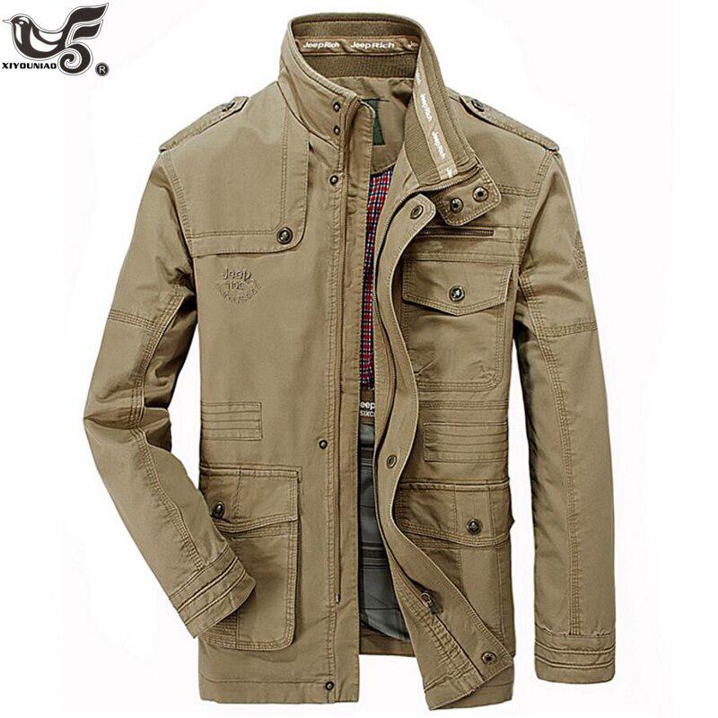 Übergröße 8xl Marke Militärjacke Herren Fliegerjacke Mantel Herren Bomberjacken Cargo Fliegerjacke 7XL khaki von Joom DACH