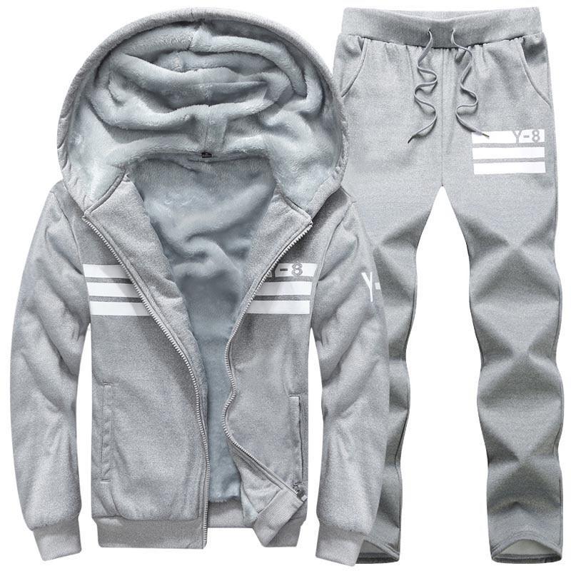 Plus Größe 9xl Winter Trainingsanzug Männer Sweatshirt Sporting Set Fleece Dicke Kapuze Laufen Sportsuit XXXXL grau Plus Größe 9xl Winter Trainingsanzug Männer Sweatshirt Sporting Set Fleece Dicke Kapuze Laufen Sportsuit XXXXL grau von Joom DACH