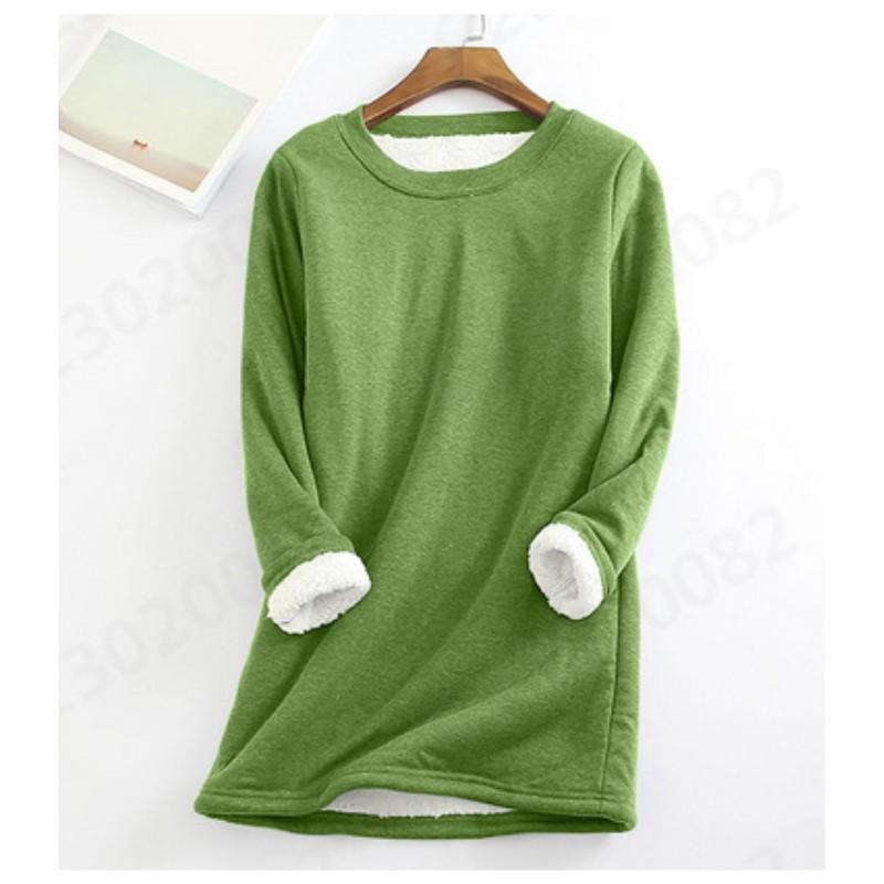 Plus Größe Verdickte Samt Warme Tops Frauen Winter Casual Bodenbildung Fleece T Shirt Einfarbig Oansatz Sweatershirts 5XL Plus Größe Verdickte Samt Warme Tops Frauen Winter Casual Bodenbildung Fleece T Shirt Einfarbig Oansatz Sweatershirts 5XL von Joom DACH