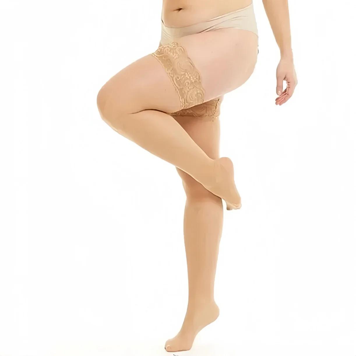 Plus-Large-Size-Frauen-Netzstrümpfe Overknee-Oberschenkel-hohe sexy Spitzen-Schwarz-lange Strümpfe mit rutschfesten Socken Dessous 5XL Plus Size Plus-Large-Size-Frauen-Netzstrümpfe Overknee-Oberschenkel-hohe sexy Spitzen-Schwarz-lange Strümpfe mit rutschfesten Socken Dessous 5XL Plus Size von Joom DACH