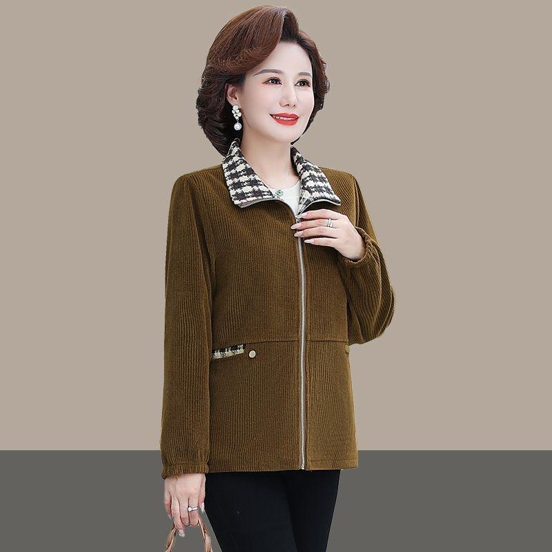 Plus Samt Gepolsterter Mantel Damen Western Stil Neu Winter Lässig Locker Kurzer Mantel Mittelalterliche und Ältere Mutter Jacke. 5XL von Joom DACH