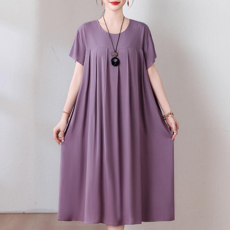 Plus Size Loose Vintage Print Langes Kleid für Damen Lässige Kurzarm-Sommer-Damenkleider 5XL Plus Size Loose Vintage Print Langes Kleid für Damen Lässige Kurzarm-Sommer-Damenkleider 5XL von Joom DACH