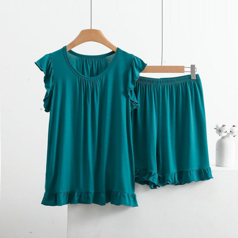 Plus Size Modal Pyjamas Damen Ärmellose Shorts Anzug Sommer Nachtwäsche Pyjamas Femme Nachtwäsche Pijamas Set 8XL grün Plus Size Modal Pyjamas Damen Ärmellose Shorts Anzug Sommer Nachtwäsche Pyjamas Femme Nachtwäsche Pijamas Set 8XL grün von Joom DACH