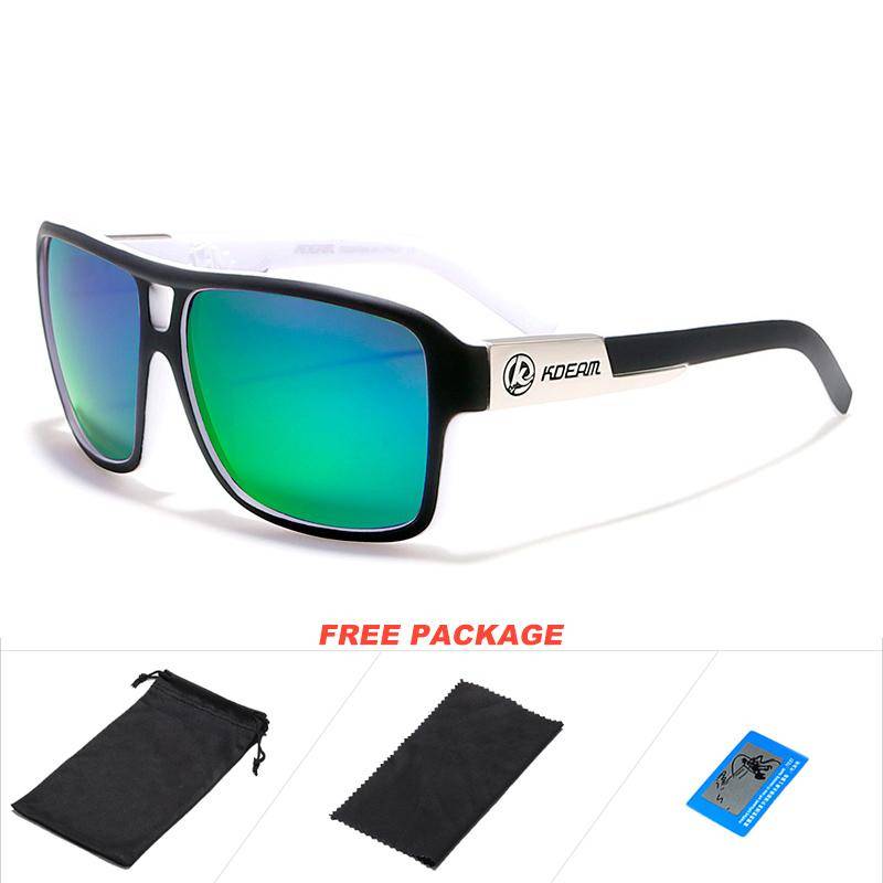 Polarisierte Sonnenbrille für Herren, quadratischer Rahmen, Sport-Sonnenbrille für den Außenbereich, 100 % UV-Schutz, Autofahrbrille, Sonnenbrille für Herren von Joom DACH