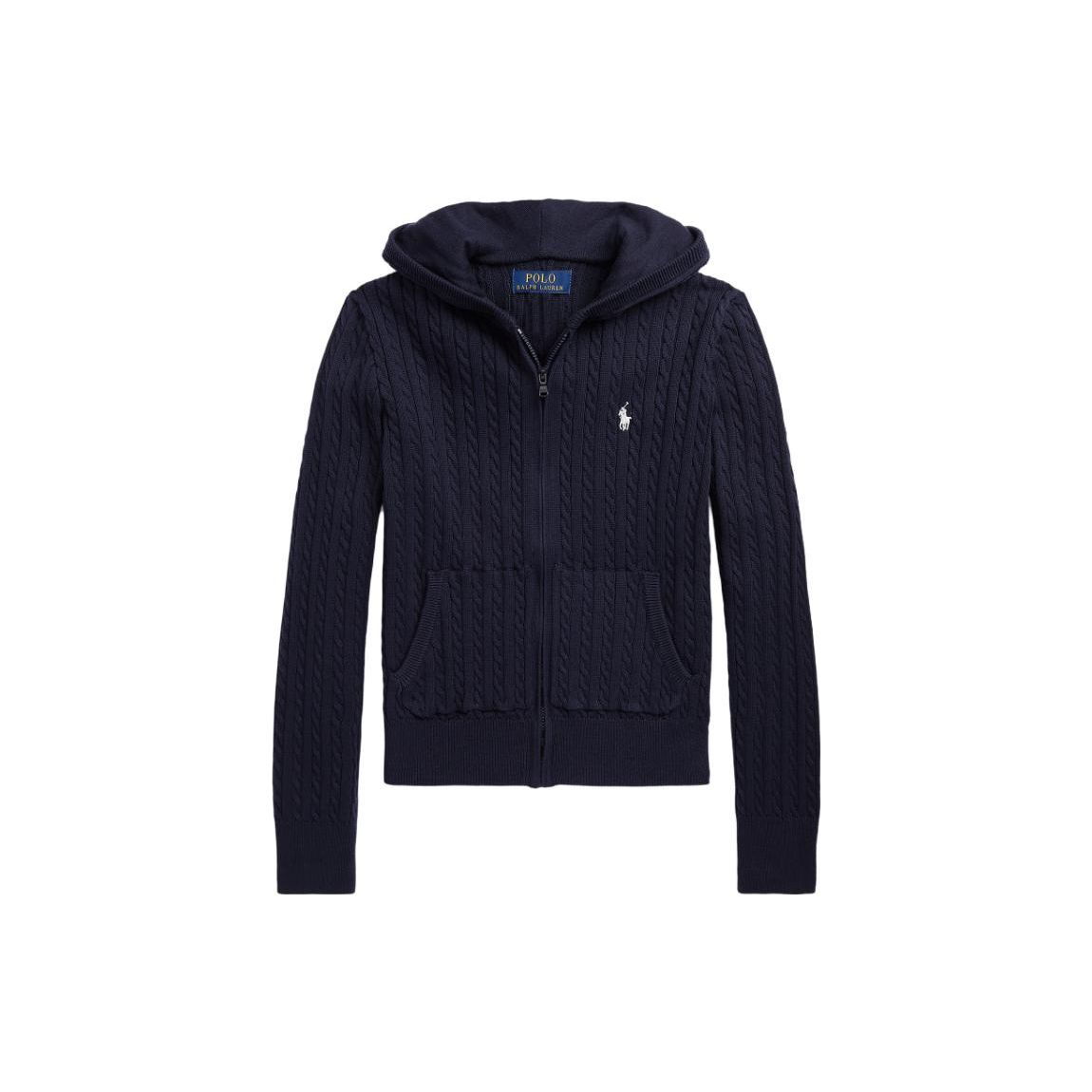 Polo Ralph Lauren Hoodie Kinder Einfarbig Logo Stickerei Gestrickt Kapuzen-Kinder-Hoodies Marineblau CWPOSWEG6820383-410 XL von Joom DACH