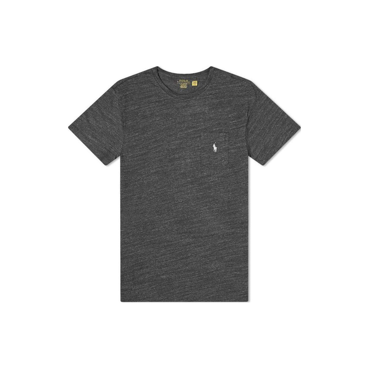 Polo Ralph Lauren Logo Rundhals Gerade Passform Kurzarm T-Shirt Herren Oberteile Grau 710704248-108 M von Joom DACH