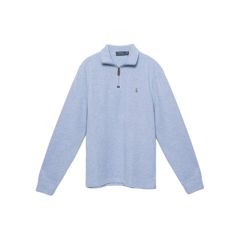 Polo Ralph Lauren Ss23 Einfarbiges Halb-Zip Sweatshirt mit gesticktem Logo Herren Sweatshirt Blau 710857073-008 M von Joom DACH
