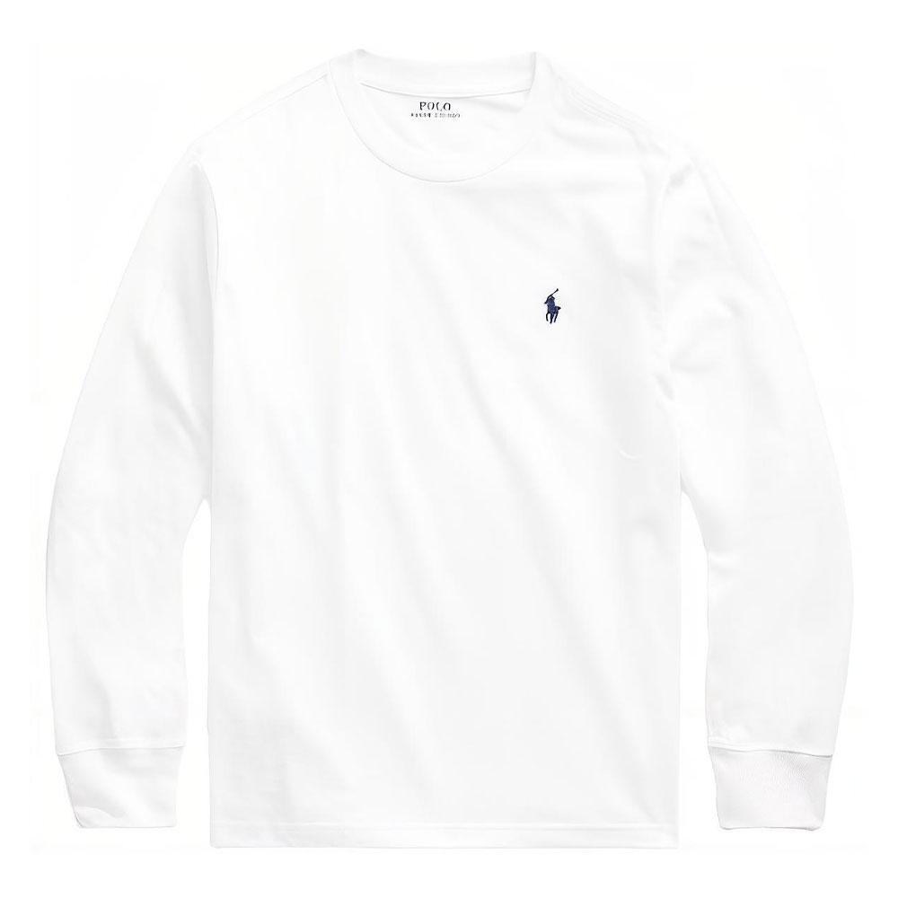 Polo Ralph Lauren T-Shirt Ss23 Einfarbig Rundhals Lässiger Pullover Langarm Damen Tops Weiß 323618711-001 L von Joom DACH