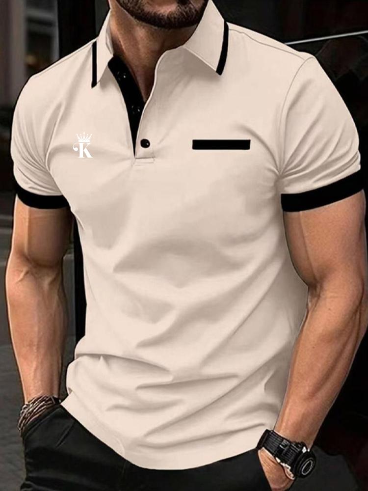 Polo T-Shirt Für Herren Modisches Revers-Knopfhemd Streetwear Sommer M khaki Polo T-Shirt Für Herren Modisches Revers-Knopfhemd Streetwear Sommer M khaki von Joom DACH