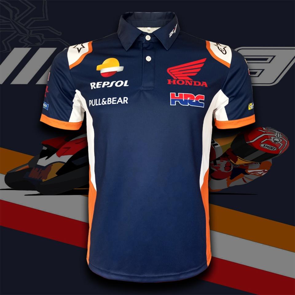 Poloshirt MotoGP Motorrad Racing Kurzarm 3D Druck Polyester Spandex Männer Frauen Unisex 4XL von Joom DACH