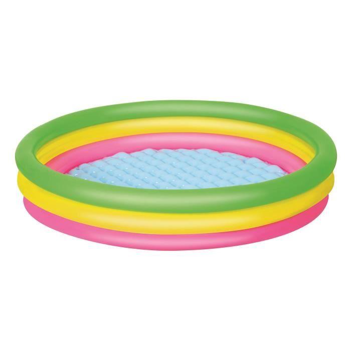 Pool Regenbogen 3 Ringe - BESTWAY - Durchmesser 152 cm - PVC - Für Kinder von Joom DACH