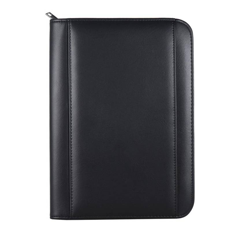 Tragbare Professionelle Business Portfolio Padfolio Mappe Dokumententasche Organizer A5 PU Leder Reißverschluss mit von Joom DACH