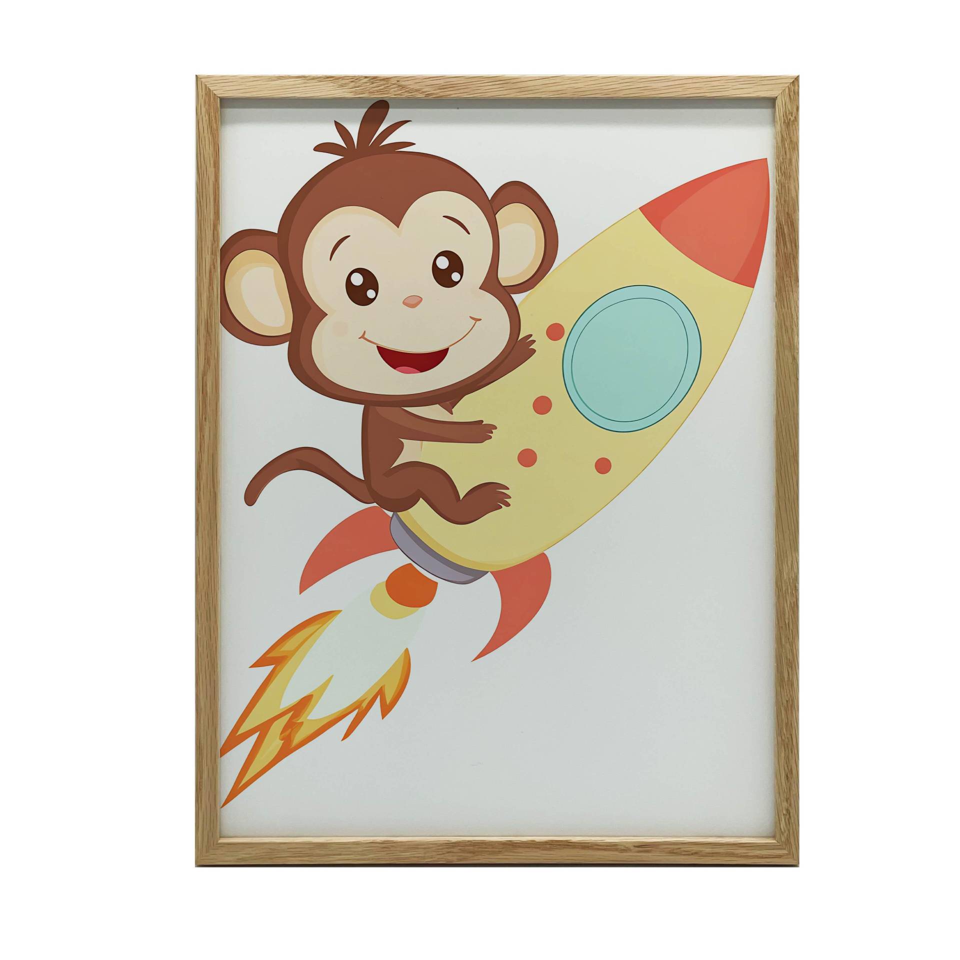 Poster Affe im Weltraum Poster Affe im Weltraum, 50X70 cm, ohne Rahmen, mattes Papier 230 g/m² 55 von Joom DACH