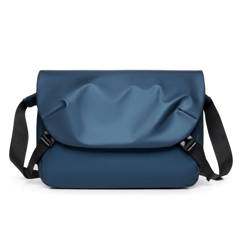 Postman Bag Herren Funktionale Umhängetasche Leder Wasserdicht Lässig Ein-Schulter Umhängetasche Herren Tasche blau von Joom DACH