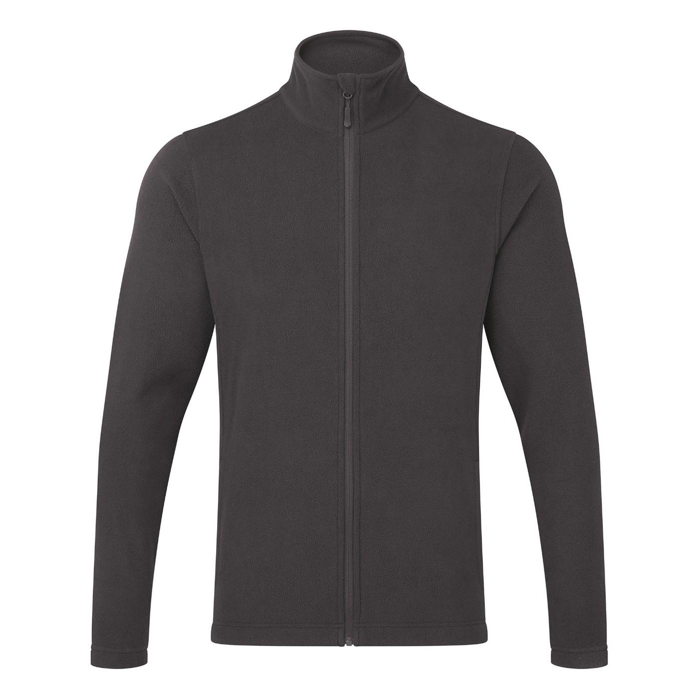 Premier Herren-Recycling-Fleecejacke mit durchgehendem Reißverschluss S dunkelgrau von Joom DACH