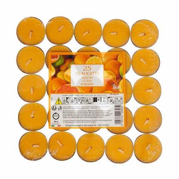 Price´s Candles Petali Citrus Teelichter (Packung mit 25) One Size orange von Joom DACH