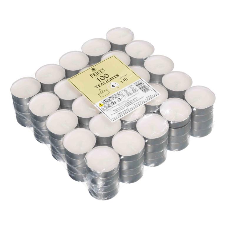 PriceÂ´s Candles Teelichter (Packung mit 100) One Size weiß von Joom DACH