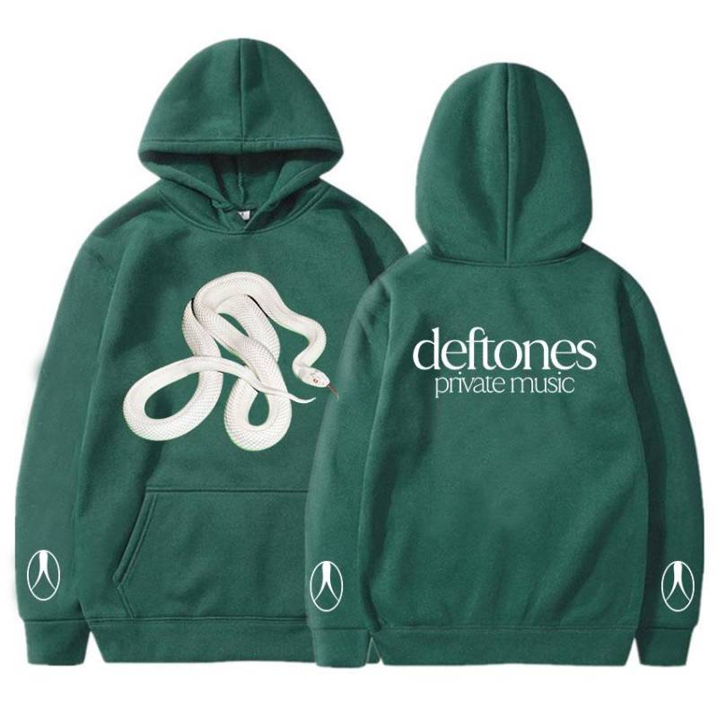 Private Music Snake Hoodie Band Deftones Grafik Sweatshirts Herbst Fleece Lässig Herren Pullover Langarm Unisex L von Joom DACH