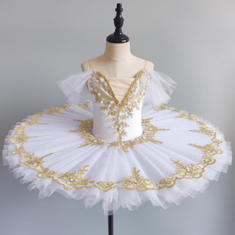 Professionelle Ballett Tutu Kind Kinder Mädchen Ballett Kostüm BallerinaBallet Kleid Mädchen Leistung Kostüm 120cm weiß von Joom DACH