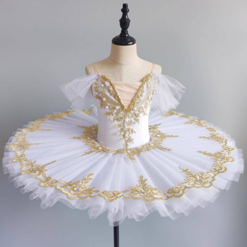 Professionelle Ballett Tutu Kind Kinder Mädchen Ballett Kostüm BallerinaBallet Kleid Mädchen Leistung Kostüm 120cm weiß von Joom DACH