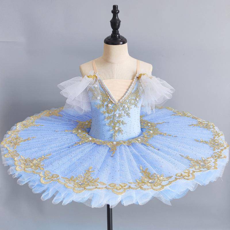 Professionelle Ballett Tutu Kind Kinder Mädchen Ballett Kostüm BallerinaBallet Kleid Mädchen Leistung Kostüm 150cm hellblaue von Joom DACH